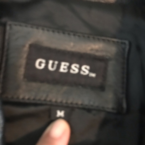 Gorgeous Guess leather fitted coat. Like brand new - Picture 2 of 7